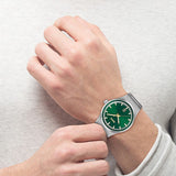 Hugo Boss Candor Green Dial Silver Steel Strap Watch for Men - 1514079 Buy Now By Hugo Boss