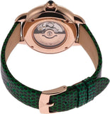 Emporio Armani Mia Meccanico Mother of Pearl Dial Green Leather Strap Watch for Women - AR60073 Buy Now By Emporio Armani