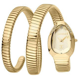 Just Cavalli Serpente Metallica Gold Dial Gold Steel Strap Watch for Women - JC1L209M0035