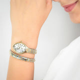 Just Cavalli Specchio Silver Dial Two Tone Steel Strap Watch for Women - JC1L322M0055 Authentic Buy Shop Now