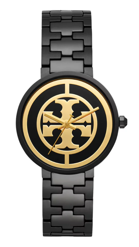 Tory Burch Reva Black Dial Black Steel Strap Watch for Women - TBW4039 Buy Now By Tory Burch