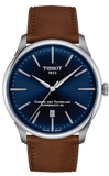 Tissot Chemin des Tourelles Automatic Powermatic 80 Blue Dial Brown Leather Strap Watch for Men - T139.407.16.041.00 Authentic Buy Shop Now