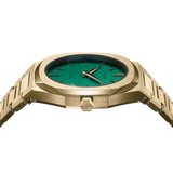D1 Milano Ultra Thin Green Dial Gold Steel Strap Watch for Women - D1-UTBL18 Authentic Buy Shop Now