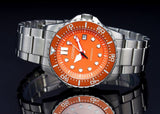 Citizen Mechanical Automatic Orange Dial Silver Steel Strap Watch for Men - NJ0128-80X Buy Now By Citizen