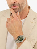 Hugo Boss Candor Chronograph Green Dial Silver Steel Strap Watch for Men - 1514220 Authentic Buy Shop Now