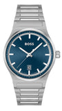 Hugo Boss Candor Blue Dial Silver Steel Strap Watch for Men - 1514076 Buy Now By Hugo Boss