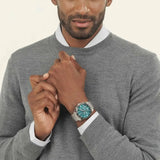 Hugo Boss Strike Chronograph Green Dial Silver Steel Strap Watch for Men - 1514241 Buy Now By Hugo Boss