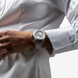 D1 Milano Pluto Ultra Thin Silver Dial Silver Steel Strap Watch for Men - D1-UTBJ18 Authentic Buy Shop Now