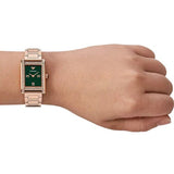 Emporio Armani Genni Green Dial Rose Gold Steel Strap Watch for Women - AR11641 Buy Now By Emporio Armani