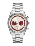 Emporio Armani Racer Chronograph White Dial Silver Steel Strap Watch for Men - AR11645 Buy Now By Emporio Armani