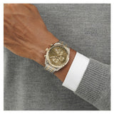 Hugo Boss Grand Prix Chronograph Green Dial Two Tone Steel Strap Watch for Men - 1514227 Buy Now By Hugo Boss