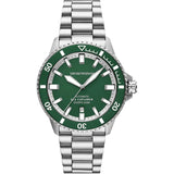 Emporio Armani Sea Explorer Green Dial Silver Steel Strap Watch for Men - AR60088 Buy Now By Emporio Armani