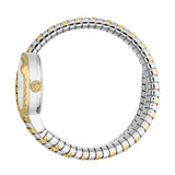 Just Cavalli Enchanting Silver Dial Two Tone Steel Strap Watch for Women - JC1L301M0065