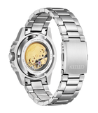 Citizen Mechanical Automatic Orange Dial Silver Steel Strap Watch for Men - NJ0128-80X Buy Now By Citizen