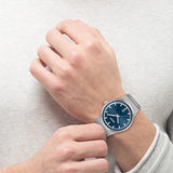 Hugo Boss Candor Blue Dial Silver Steel Strap Watch for Men - 1514076 Buy Now By Hugo Boss