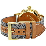 Tory Burch Classic Chronograph White Dial Grey Nylon Strap Watch for Women - TBW1035 Buy Now By Tory Burch