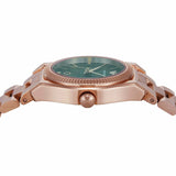 Emporio Armani Federica Analog Green Dial Rose Gold Steel Strap Watch for Women - AR11639 Buy Now By Emporio Armani