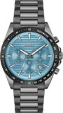Hugo Boss Strike Chronograph Blue Dial Black Steel Strap Watch for Men - 1514242 Buy Now By Hugo Boss