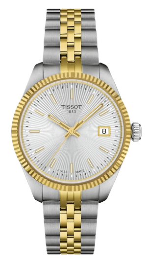 Tissot Ballade Quartz Silver Dial Two Tone Steel Strap Watch for Women - T156.210.22.031.00 Authentic Buy Shop Now