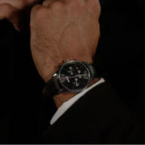 Hugo Boss Avery Chronograph Black Dial Black Leather Strap Watch for Men - 1514211 Buy Now By Hugo Boss