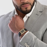 Emporio Armani Gino Black Dial Black Leather Strap Watch for Men - AR11666 Buy Now By Emporio Armani