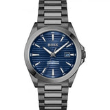Hugo Boss Strike Blue Dial Gunmetal Grey Steel Strap Watch for Men - 1514175 Buy Now By Hugo Boss