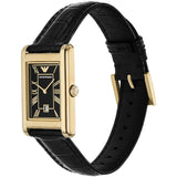 Emporio Armani Gino Black Dial Black Leather Strap Watch for Men - AR11666 Buy Now By Emporio Armani