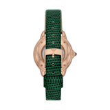Emporio Armani Mia Meccanico Mother of Pearl Dial Green Leather Strap Watch for Women - AR60073 Buy Now By Emporio Armani