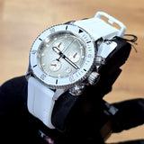 Tissot Seastar 1000 Chronograph Grey Dial White Rubber Strap Watch for Men - T120.217.17.011.00 Authentic Buy Shop Now