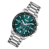 Hugo Boss Strike Chronograph Green Dial Silver Steel Strap Watch for Men - 1514241 Buy Now By Hugo Boss