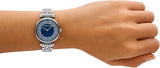 Emporio Armani Gianni T-Bar Blue Dial Silver Steel Strap Watch for Women - AR11627 Buy Now By Emporio Armani