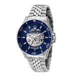 Maserati SFIDA Skeleton Automatic Blue Dial Silver Steel Strap Watch for Men - R8823140011 Authentic Buy Shop Now