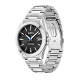Hugo Boss Strike Black Dial Silver Steel Strap Watch for Men - 1514170 Buy Now By Hugo Boss