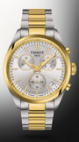 Tissot PR 100 Chronograph Silver Dial Two Tone Steel Strap Watch for Men - T150.417.22.031.00 Authentic Buy Shop Now