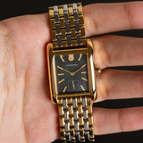 Tory Burch Eleanor Mother of Pearl Black Dial Two Tone Steel Strap Watch for Women - TBW1084 Buy Now By Tory Burch