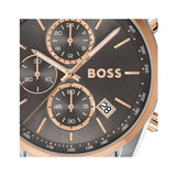 Hugo Boss Skytraveller Chronograph Gunmetal Grey Dial Grey Steel Strap Watch for Men - 1514153 Buy Now By Hugo Boss