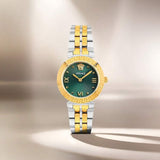 Versace Daphnis Quartz Green Dial Two Tone Steel Strap Watch for Women - VEOCA0424 Buy Now By Versace