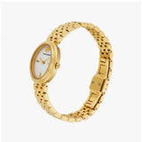 Tory Burch Oval White Dial Gold Steel Strap Watch for Women - TBW6032 Buy Now By Tory Burch