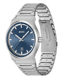 Hugo Boss Candor Blue Dial Silver Steel Strap Watch for Men - 1514076 Buy Now By Hugo Boss