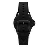 Emporio Armani World Explorer Orange Dial Black Silicone Strap Watch for Men - AR11684 Buy Now By Emporio Armani