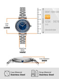 Emporio Armani Gianni T-Bar Blue Dial Silver Steel Strap Watch for Women - AR11627 Buy Now By Emporio Armani