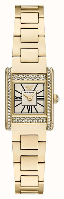 Emporio Armani Genni Crystals Gold Dial Gold Steel Strap Watch for Women - AR11663 Buy Now By Emporio Armani