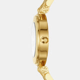 Tory Burch Classic T Black Dial Gold Steel Strap Watch for Women - TBW9010 Buy Now By Tory Burch