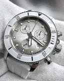 Tissot Seastar 1000 Chronograph Grey Dial White Rubber Strap Watch for Men - T120.217.17.011.00 Authentic Buy Shop Now