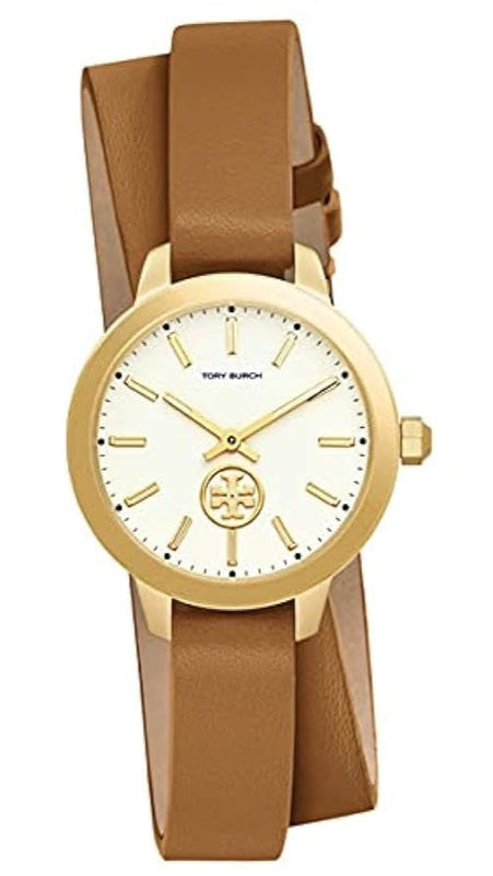 Tory Burch Collins Quartz White Dial Brown Leather Strap Watch for Women - TBW1304 Buy Now By Tory Burch