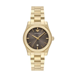 Emporio Armani Federica Brown Dial Gold Steel Strap Watch for Women - AR11700 Buy Now By Emporio Armani
