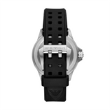 Emporio Armani Sea Explorer Black Dial Black Silicone Strap Watch for Men - AR60086 Buy Now By Emporio Armani