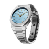 D1 Milano Ultra Thin Blue Dial Silver Steel Strap Watch for Women - D1-UTBL17 Authentic Buy Shop Now