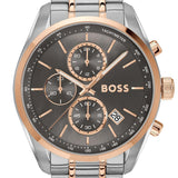 Hugo Boss Grand Prix Chronograph Grey Dial Two Tone Steel Strap Watch for Men - 1514252 Buy Now By Hugo Boss