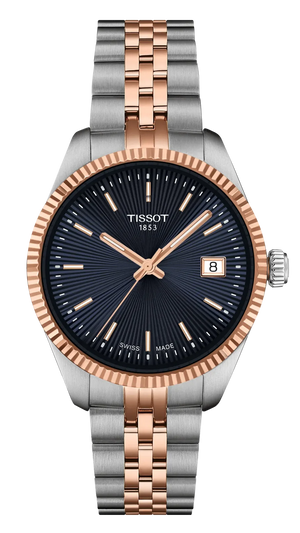 Tissot Ballade Quartz Blue Dial Two Tone Steel Strap Watch for Women - T156.210.22.041.00 Authentic Buy Shop Now